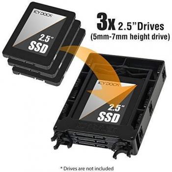 Adaptateur Caddy pour 3 x SSD/HDD 2.5