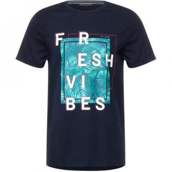 STREET ONE Herren Rundhals T-Shirt
