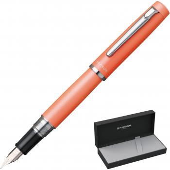 Procion Platinum Fountain Pen, Persimmon, 25‑2 Fine Point
