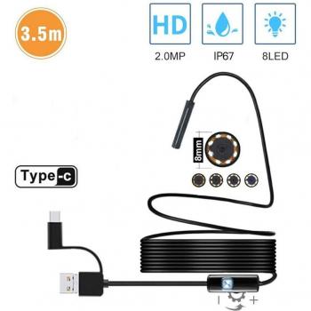 2.0 MP USB Type C Inspection Camera 1200P for Android Smartphones