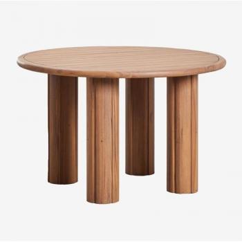 Table à Manger Ronde Ginara Ø120 cm en Acacia