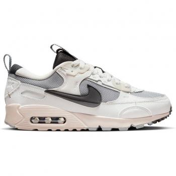 Nike Zapatillas Air Max 90 Futura gris y blanco mujer