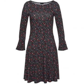 Laura Scott Jerseykleid, kniefrei, U-Boot-Ausschnitt, elegant