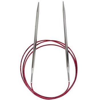 Addi Stricknadeln Turbo Spitze, Metall, Weiß Bronze, 120 cm, 4,5 mm