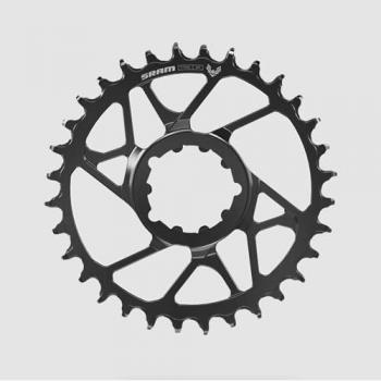 SRAM T-Type 34T S1000 Chainring – 12 Speed, Black, Unisex