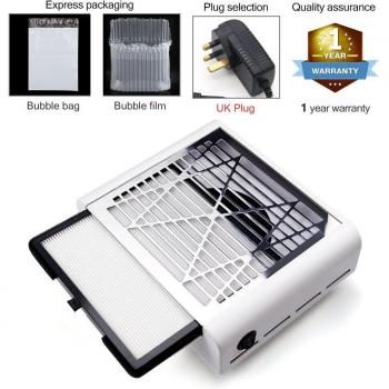 60W 2-in-1 Nagelbohrer mit Staubabsaugung und 35000 RPM für Maniküre
