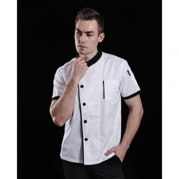 Chaqueta de mozo de restaurante unisex con manga corta