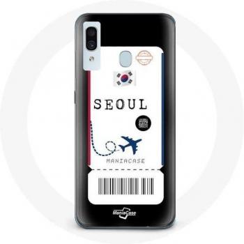 Flight Ticket Case for Samsung Galaxy A20