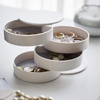 360-Degree Jewelry Organizer with 4 Layers