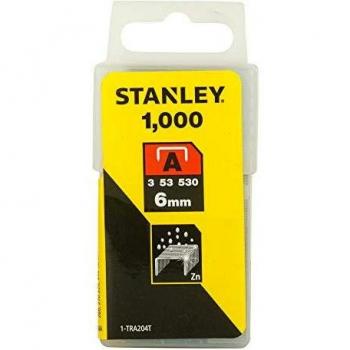 Upholstery Staples Type A, STANLEY SharpShooter, 6 mm, 1000 pcs, 1-TRA204T