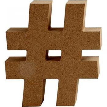 13‑cm-MDF‑Symbol (H: 13 cm, D: 2 cm) – 1 Stück