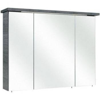 Holzfarbener Spiegelschrank 75 cm Breite