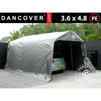 DANCOVER Cobertizo Garaje 3,6x4,8m PE Gris
