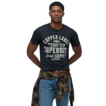 Superdry Herren T-Shirt „Kupfer‑Etikett“ – Navy, Xxl, 39,99 €