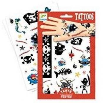 2er Pack Piraten Tattoo-Sticker von Djeco