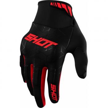 Gants moto hiver Shot Drift Spider rouge