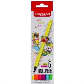 Electric Lime & Neon Bruynzeel Pens – 6 Piece Case
