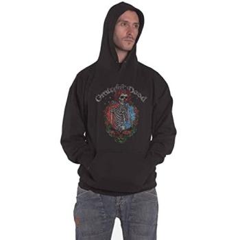 Grateful Dead Stealie Floral Hoodie in Black – Size 2XL