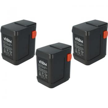 Pacchetto Batteria Vhbw 3x 18 V Li‑Ion 4000 mAh – Compatibile con Gardena 8839‑U