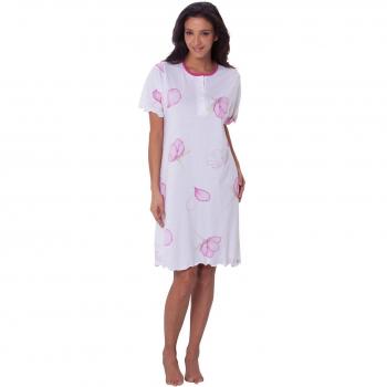 Erwin Müller Damen-Nachthemd – Blumenprint, Single Jersey