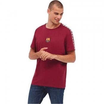 Men’s L Maroon T-Shirt – Bara Tape Short Sleeve Design
