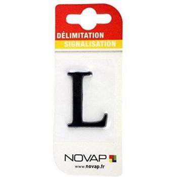 Sticker Lettre L Noir 40mm