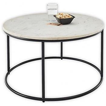 HBZ Wohnzimmertisch Belfort, Marmor rund, H: 46 cm