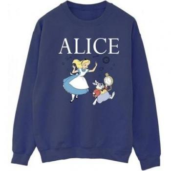 Sweatshirt féminin Disney Alice Dans le Monde Enchanté Courons Après le Lapin