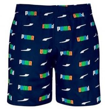 Costume da Bagno per Bambino Puma con Chiusura Lampo Blu Navy 11-12 Anni