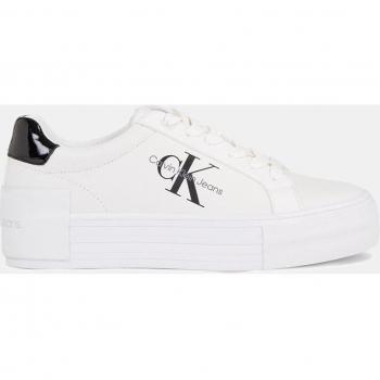 Zapatillas deporte de Mujer CALVIN KLEIN YW0YW01294 BOLD VULC FLATF 01W BRIGHT WHITE-BLACK