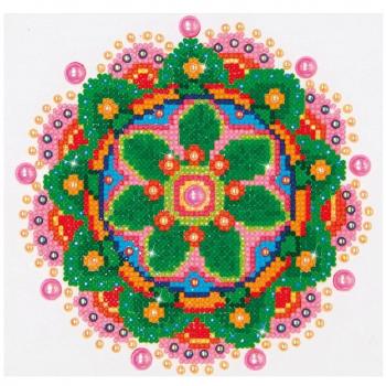 DIAMOND DOTZ® DD3.008 Original Diamond Painting Set Blume Flower Mandala 25 x 20 cm