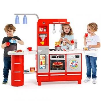 Large Gourmet Kitchen Electronic Set with Lighting, Audio, and Faucet