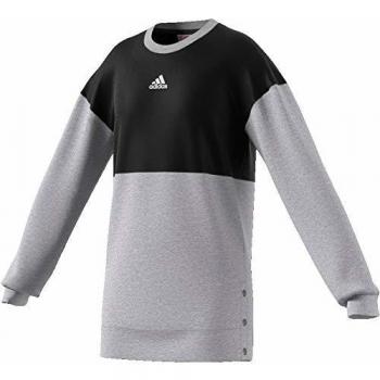 Adidas Unisex Kinder Yg Id Long Crew Sweatshirt, schwarz/brgrin/weiß, 152