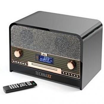 Technaxx 4754 Radio a Carburante DAB+FM, CD, USB, Bluetooth in Nero