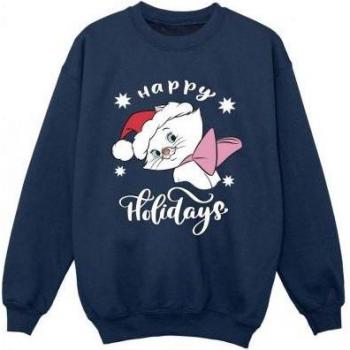 Felpa per Bambini The Aristocats Felice Vacanze Blu Navy