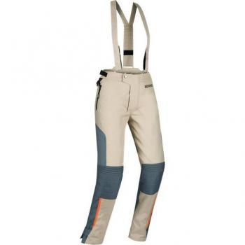 Pantalon moto femme Bering Siberia imperméable textile beige gris orange taille 46