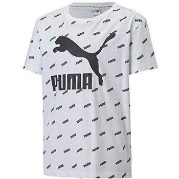 PUMA Unisex Junior Grafik T-Shirt Unterwäsche weiß 128