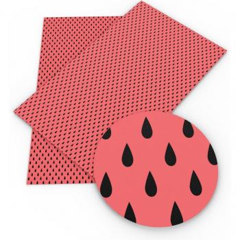 Tissu Vinyle 20*33cm Imprimé Fruits pour Boucles d'oreilles