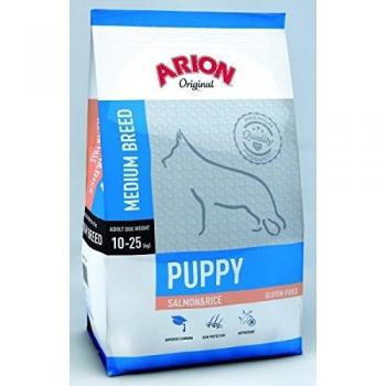 Arion Comida para Perros Cachorros Medianos Salmón y Arroz 12 Kg