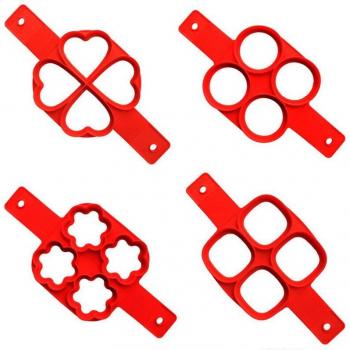 Nicht-Stick-Silicone Eierküchlein – Ei-Pfannkuchen Ring