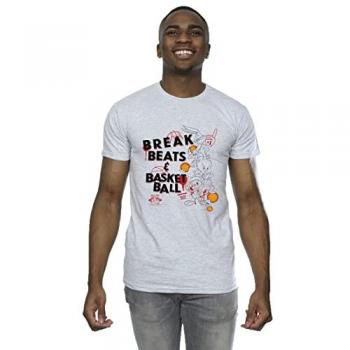 Grey Break Beats Basketball T-Shirt – Space Jam Men's Apparel