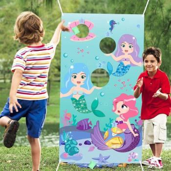 Sirena Festiva: Juego de Lanzamiento con 3 Bolsas