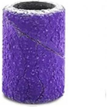 Nail Drill Sanding Bands 50Pcs, 3 Colors, Grits #180 Purple, #120 Pink, #240 Red