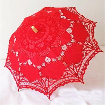 Hochzeitsregenschirm mit Stickerei