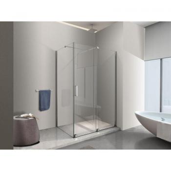 Ducha NALA Sin Marco – Cabina de 200 cm, Panel Lateral Fijo, Puerta Corrida, 120 × 170 cm