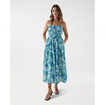 Vestido Palabra de Honor Floral de Salsa