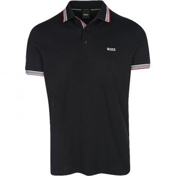 Polo BOSS Nera A Maniche Corte L