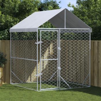 Caseta para perros al aire libre 2x2x2,5 m Acero galvanizado