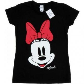 Disney Women's Minnie Mouse Distressed Tee in Black