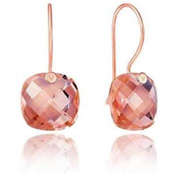 Pendientes de plata Viceroy Jewels con piedra rosa